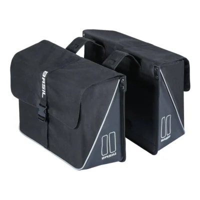 Dubbele fietstas Basil Forte 35 liter 41 x 15 x 34 cm - zwart