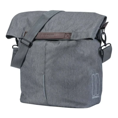 Fietstas Basil City Shopper 14-16 liter 30 x 18 x 49 cm - grijs