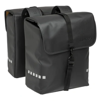 Dubbele fietstas New Looxs Odense 39 liter 34 x 16 x 38 cm - zwart