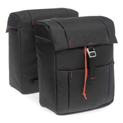 Dubbele fietstas New Looxs Vigo Double Atran 37 liter 31 x 40 x 15 cm (2x) - zwart