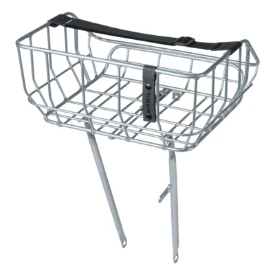 Fietsmand Basil Portland Front 25 liter 43 x 36 x 22 cm - chroom