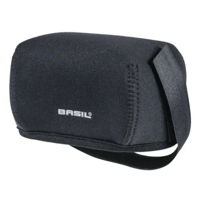 Universele neopreen hoes Basil voor aansluitpunt bagagedrageraccu - zwart