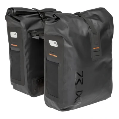 Dubbele fietstas New Looxs Varo Racktime waterdicht 40 liter 28 x 43 x 17 cm (x2) - zwart