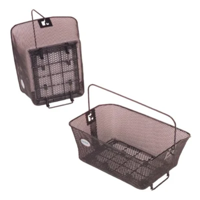 Fietsmand Basil Como met dragerbevestiging 41 x 31 x 20 cm - zwart