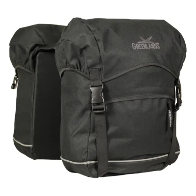 Dubbele fietstas Greenlands Travel Bag 40 liter 30 x 37 x 17 (2x) - zwart