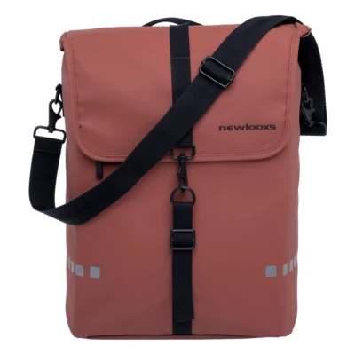 Fietstas New Looxs Odense Single 17,5 liter 32 x 16 x 38 cm - rust