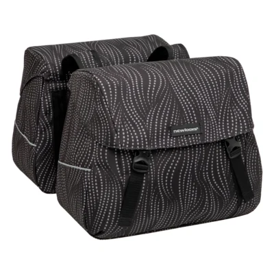 Dubbele fietstas New Looxs Joli Alma 37 liter - 38 x 18 x 30 cm (2x) - zwart