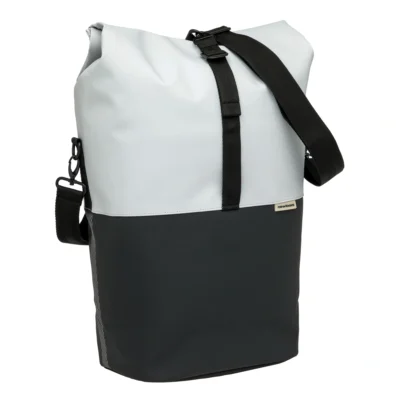 Fietsshopper New Looxs Nyborg 17 liter 30 x 17 x 37 cm - lichtgrijs/zwart