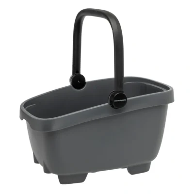Gerecyclede (honden)fietsmand New Looxs Clipper Racktime - 28 liter 49 x 37 x 29 cm - anthraciet