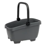 Gerecyclede (honden)fietsmand New Looxs Clipper MIK 28 liter - 49 x 37 x 29 cm - anthraciet