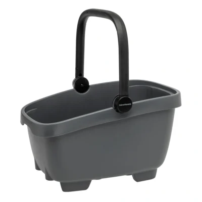 Gerecyclede (honden)fietsmand New Looxs Clipper MIK 28 liter - 49 x 37 x 29 cm - anthraciet