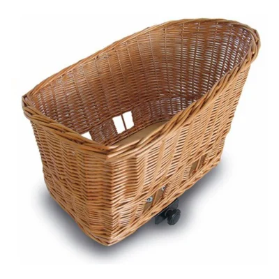 Rieten hondenfietsmand Basil Pasja large 50cm met snelsluiting 50 x 42 x 33 cm