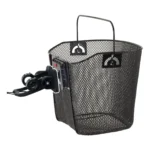 Afneembare fietsmand Mighty met stuurbevestiging - zwart