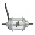 Versnellingsnaaf Sturmey Archer S2C Duomatic 2-speed terugtrapremnaaf - 36 gaats - zilver