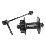 Voornaaf Shimano FH-M475 - 36 gaats - 6 bouts met remschijfbevestiging - zwart