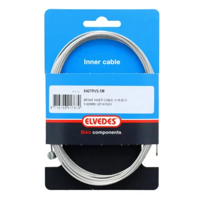 Elvedes Rembinnenkabel 5m RVS ø1,5mm T-nippel