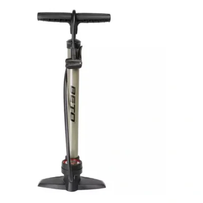 Hogedrukpomp met meter Beto met dubbele kop - staal - titanium/grijs