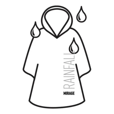 Mirage Rainfall regenponcho unisize - blauw