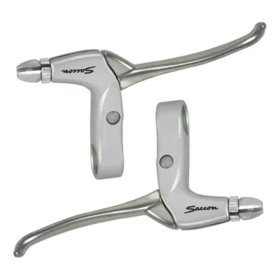 Remgreepset Saccon voor rollerbrake - 4 vingers - satijn / zilver