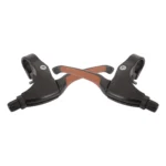 Remgreepset Saccon rollerbrake - zwart met rubberen greep