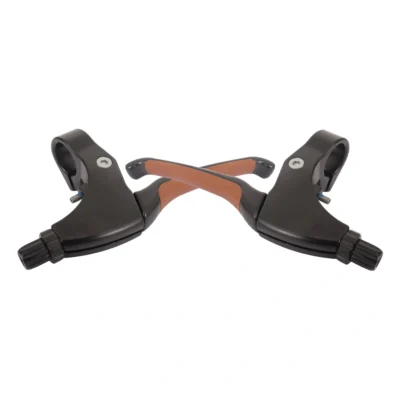 Remgreepset Saccon rollerbrake - zwart met rubberen greep