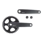 Crankstel Miranda Delta JIS - 38T - 170mm - 3/32" - Matzwart