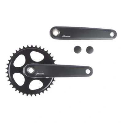 Crankstel Miranda Delta JIS - 38T - 170mm - 3/32" - Matzwart