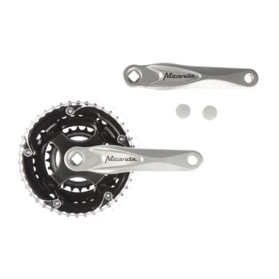 Crankstel Miranda Alfa 3 - 3x8 Speed - 42-34-24T - 170mm - 5mm - Zilver