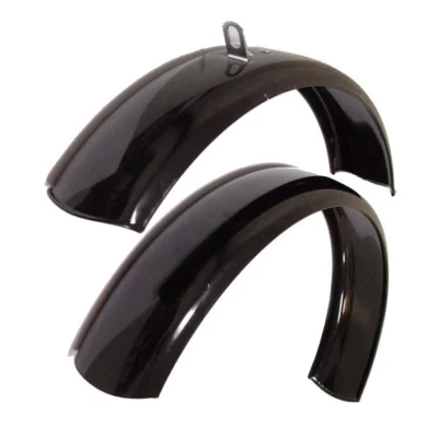 Spatbordset 24" ATB Metaal Zwart