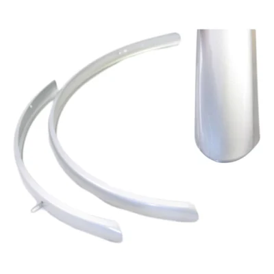 Spatbordset 28" Hybride Aluminium-Zilver