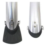 Spatbordset 28" 45 mm kunststof compleet met stangenset - zilver