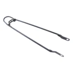 Spatbordstang 28" met bumper - zwart