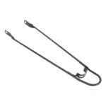 Spatbordstang 28" met bumper - mat zwart