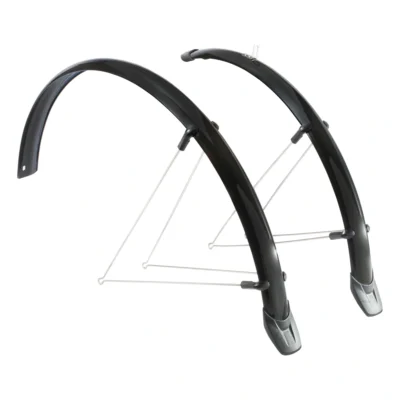 Spatbordset Eurofender Rapido 28" x 46 mm - zwart