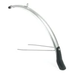 Voorspatbord Eurofender Snello 28" x 51 mm - zilver