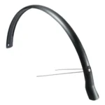 Achterspatbord Eurofender Snello 28" x 46 mm - mat zwart