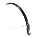 Voorspatbord Eurofender Scatto 28" x 51 mm - zwart