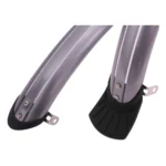 Spatbordset 28" 50 mm kunststof compleet met stangenset - zilver