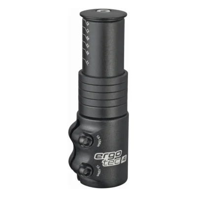 Stuurpen verlenger Ergotec Ahead 3 - 1-1/8" AL6061 T6 - zwart gezandstraald
