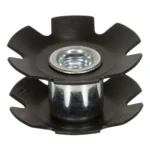 Balhoofdplugklauw Elvedes 1-1/8" voor metalen vorkbuis - zwart (5 stuks)