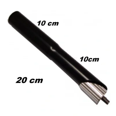 Stuurpenverlenger Kalloy 22,2/210 mm - zwart