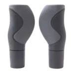 Handvatset Ergo 2-componenten Zwart/Grijs 130/130mm - 1-kant geopend