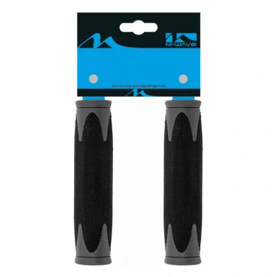 Handvatset M-Wave ATB Zwart/Grjs 130mm 2-componenten