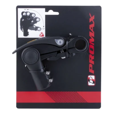 Stuurpen Promax verstelbaar met hevel 25,4 / 110 / 28,6 mm - mat zwart