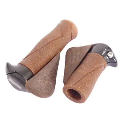 Handvatpaar Ergotec MF1 kurk / aluminium 130+87 mm - bruin / zwart