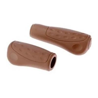 Handvatpaar Westphal #436 Ellipsis Softgrip 92/122mm/ø23mm - bruin