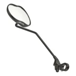 Spiegel Ergotec M-99LV met lange arm 121 x 78-66 mm aluminium - zwart gezandstraald