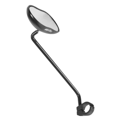 Spiegel Ergotec M-88L lange arm 111 x 52 mm aluminium - zwart gezandstraald