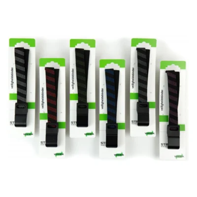 SUV veiligheidsbinder Widek 24mm met zwarte stalen haak - 12 stuks assorti van 6 kleuren