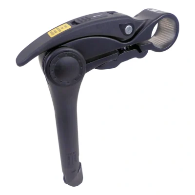 Stuurpen 1" aluminium 0-70° verstelbare hoek met Ø31,8 mm klem - zwart